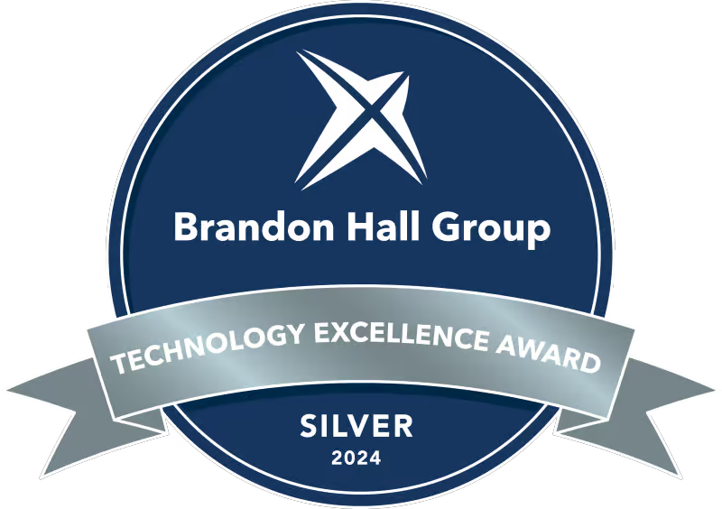 Brandon Hall Technology excellence award silver 2024