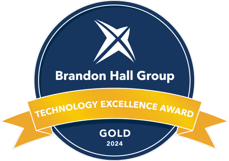 Brandon Hall Technology excellence award gold 2025