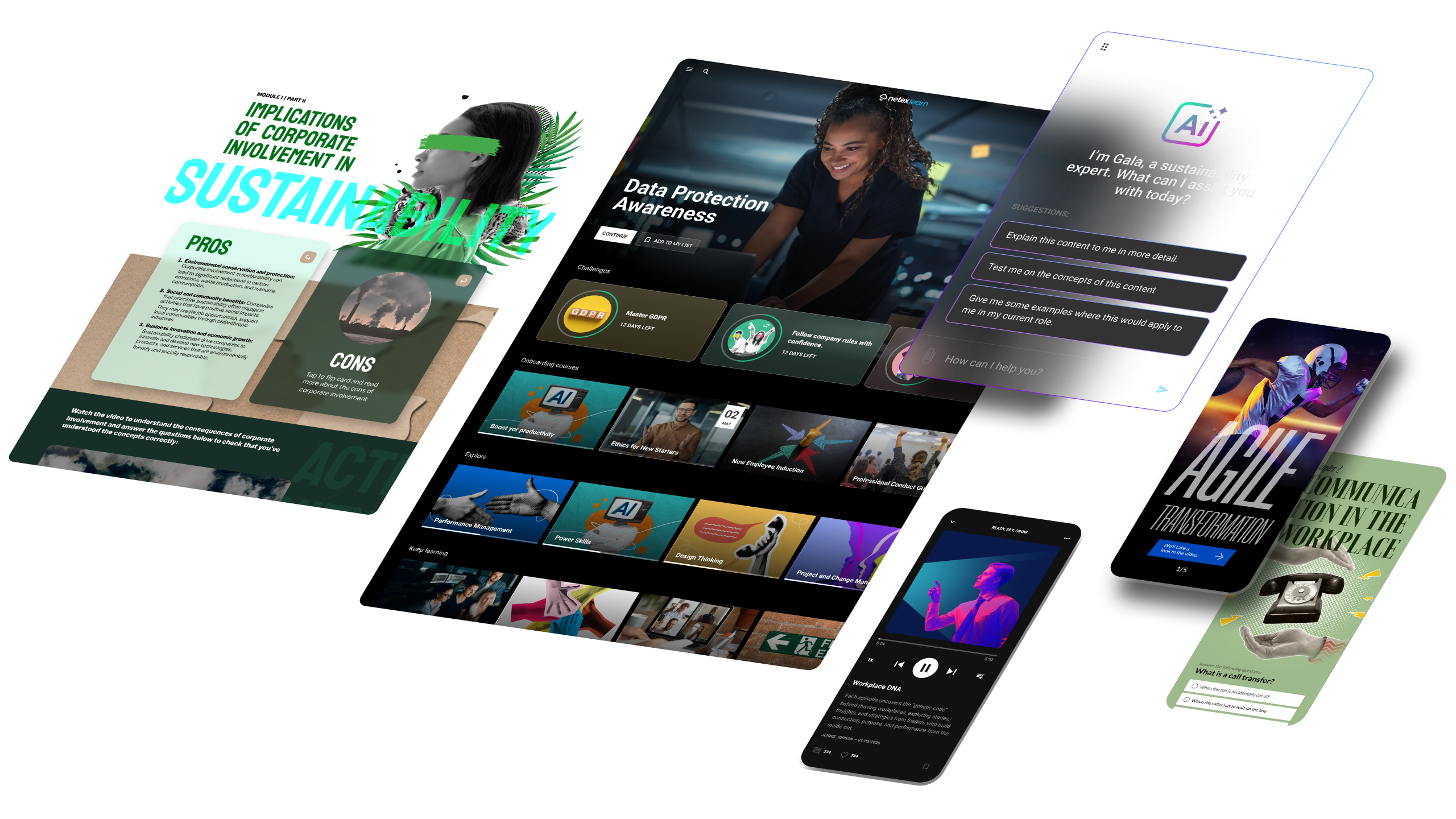 Hermosas pantallas del ecosistema